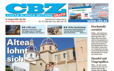 Costa Blanca Zeitung – 10. August 2022