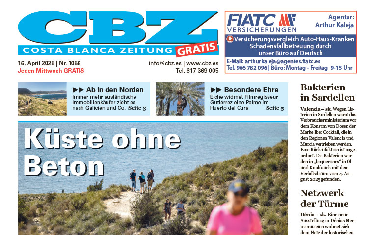 Costa Blanca Zeitung – 16. April 2025
