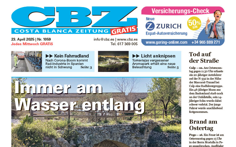 Costa Blanca Zeitung – 23. April 2025