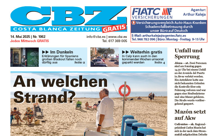 Costa Blanca Zeitung – 14. Mai 2025