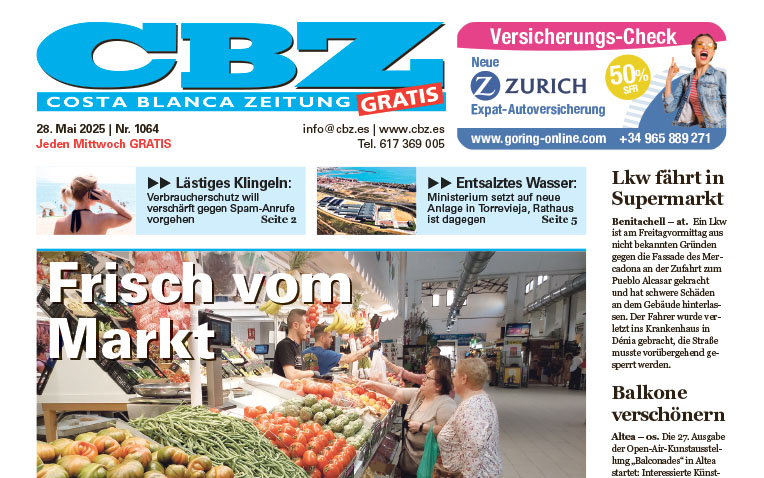 Costa Blanca Zeitung – 28. Mai 2025