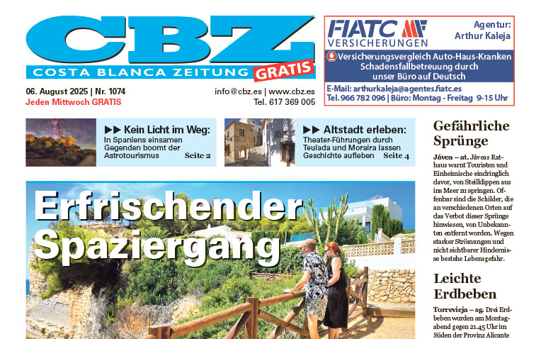 Costa Blanca Zeitung - 6. August 2025