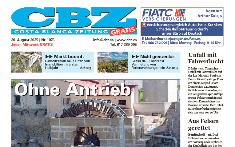 Costa Blanca Zeitung – 20. August 2025