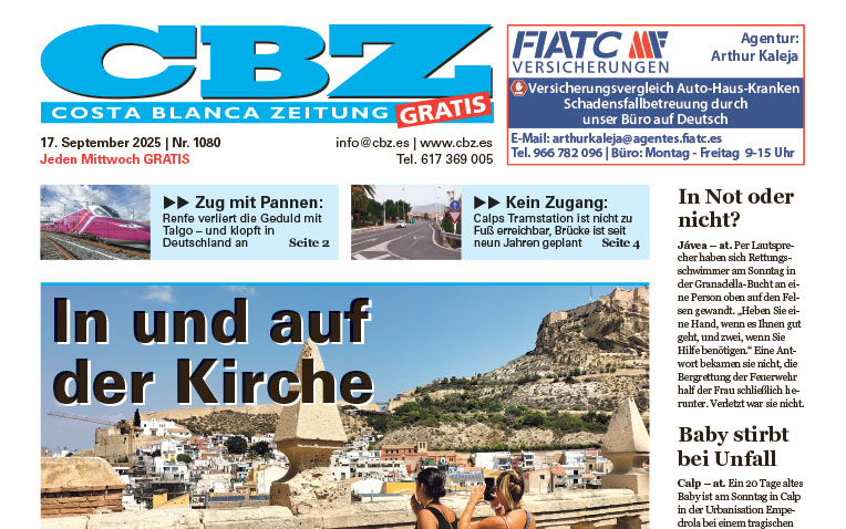 Costa Blanca Zeitung – 17. September 2025