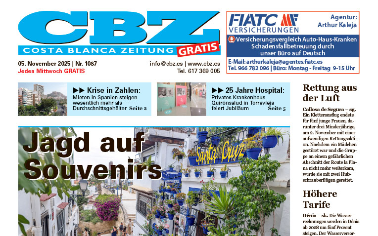 Costa Blanca Zeitung – 5. November 2025