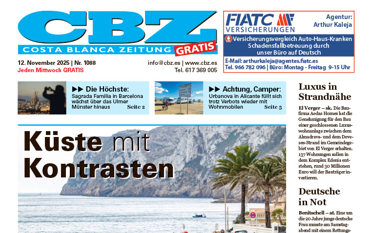 Costa Blanca Zeitung – 12. November 2025