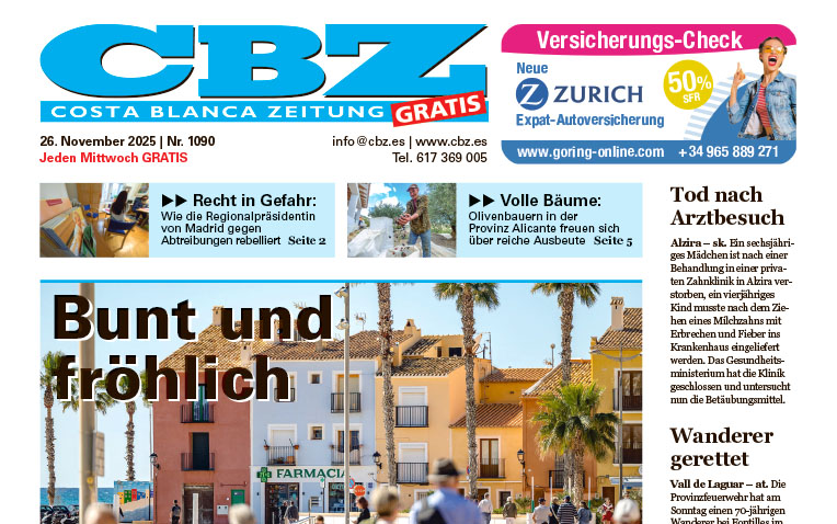 Costa Blanca Zeitung – 26. November 2025