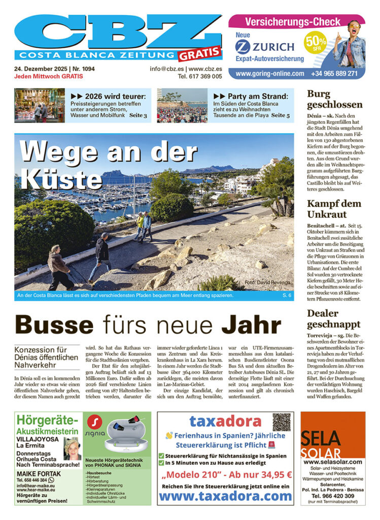 Costa Blanca Zeitung - 24. Dezember 2025