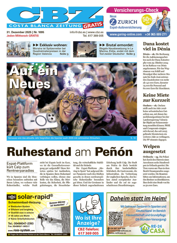 Costa Blanca Zeitung - 31. Dezember 2025