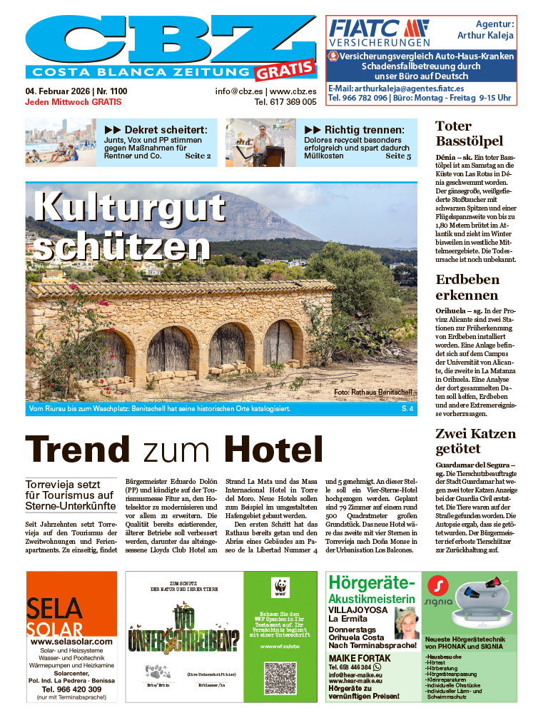 Costa Blanca Zeitung - 4. Februar 2026