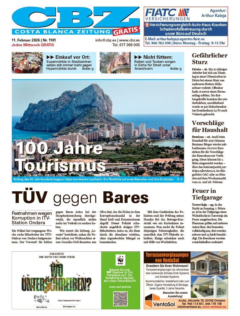 Costa Blanca Zeitung - 11. Februar 2026