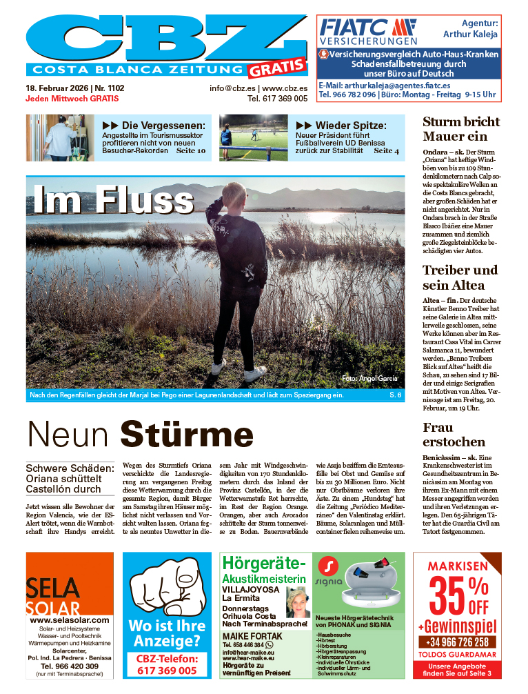Costa Blanca Zeitung - 18. Februar 2026