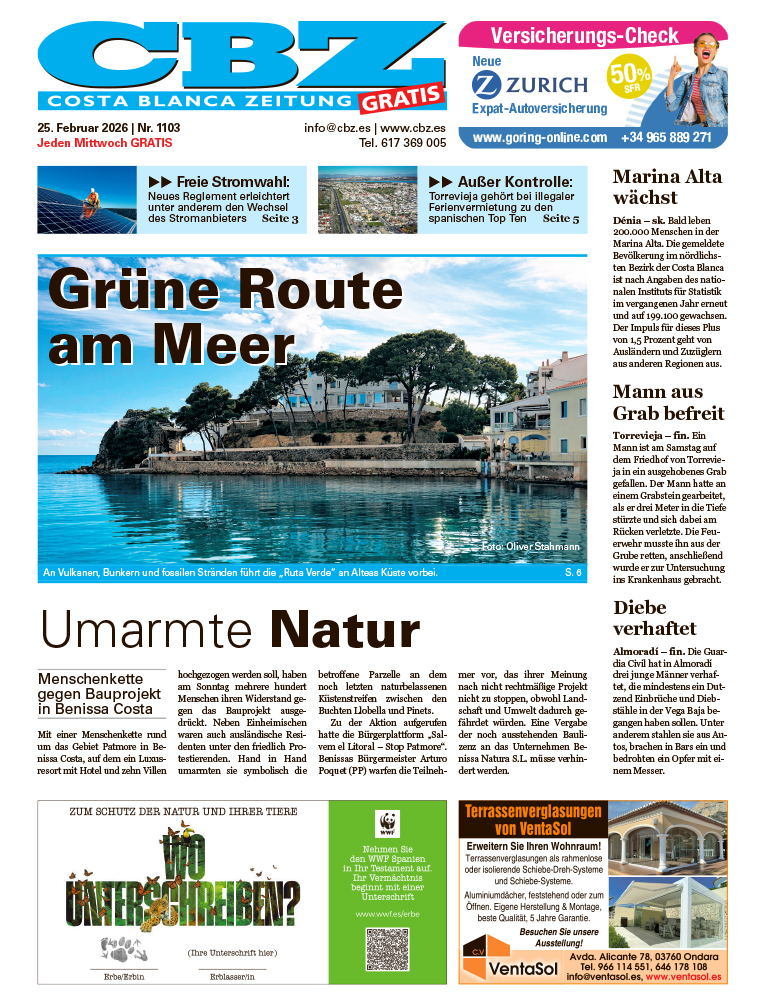 Costa Blanca Zeitung - 25. Februar 2026