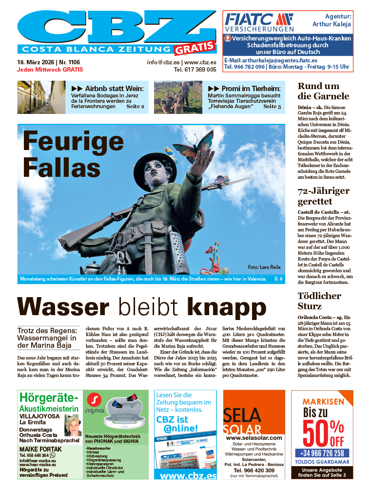 Costa Blanca Zeitung - 18. März 2026