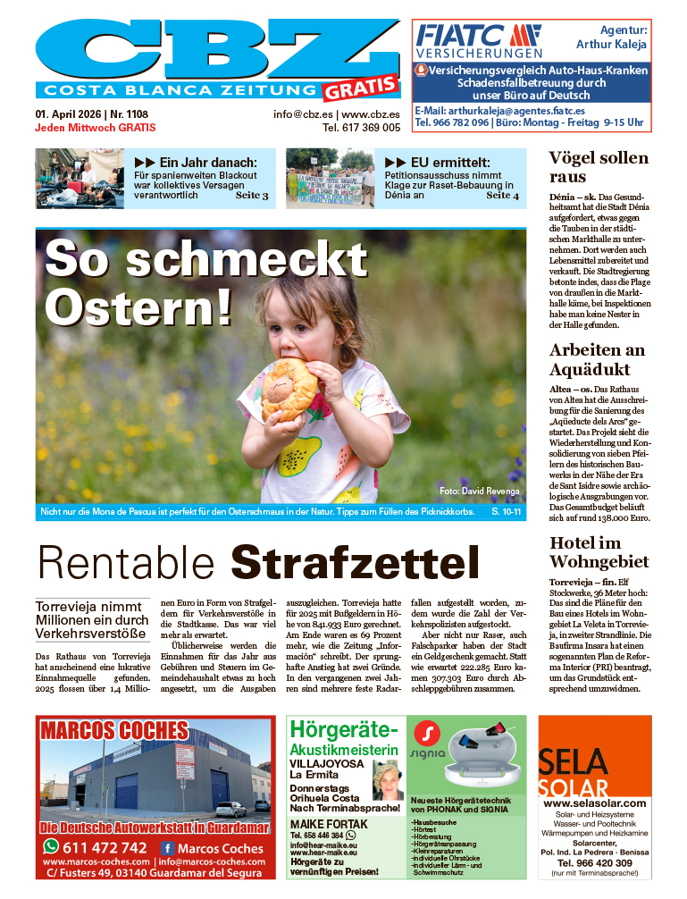 Costa Blanca Zeitung - 1. April 2026