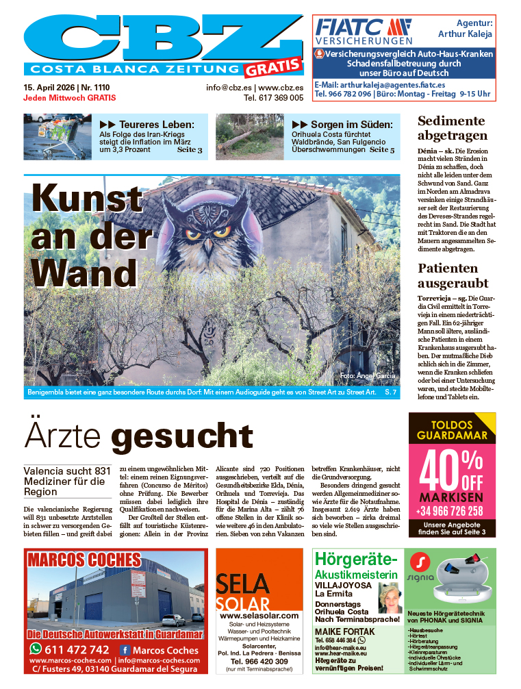 Costa Blanca Zeitung - 15. April 2026