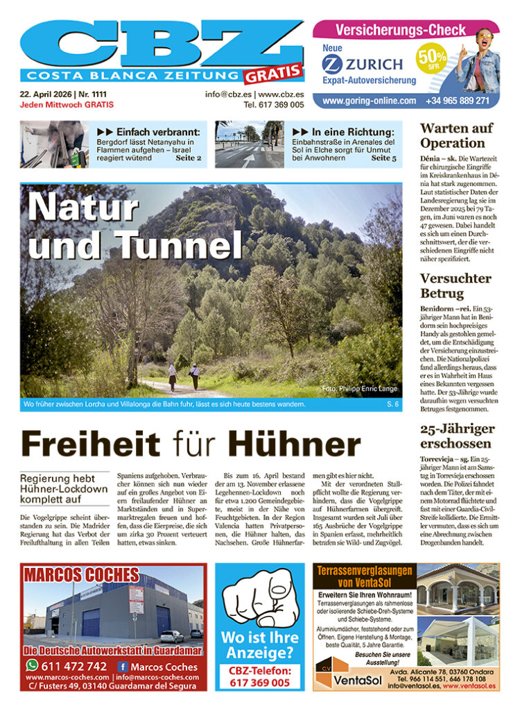 Costa Blanca Zeitung - 21. April 2026