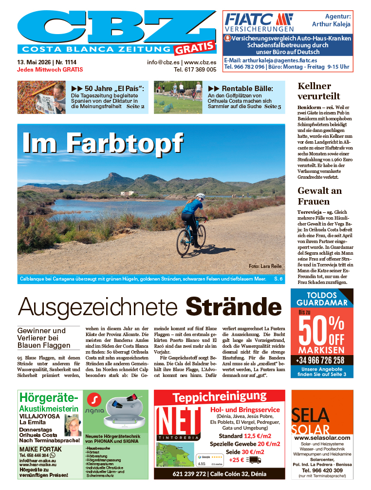 Costa Blanca Zeitung - 13. Mai 2026