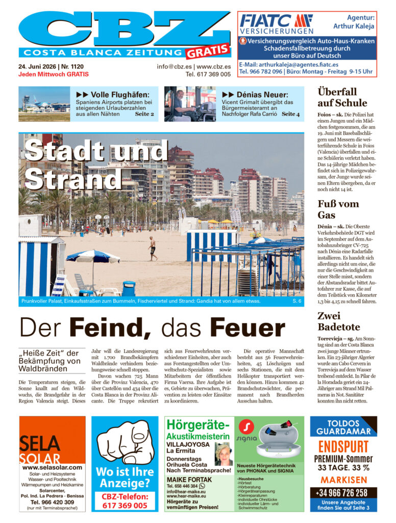Costa Blanca Zeitung - 24. Juni 2026