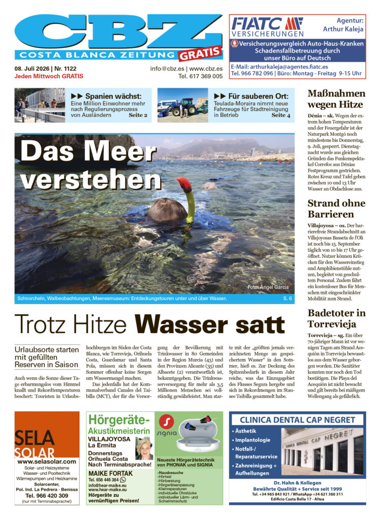 Costa Blanca Zeitung - 8. Juli 2026