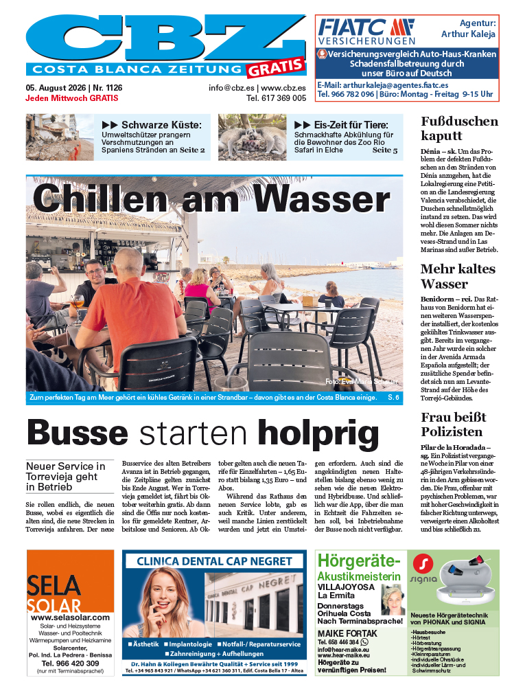 Costa Blanca Zeitung - 5. August 2026