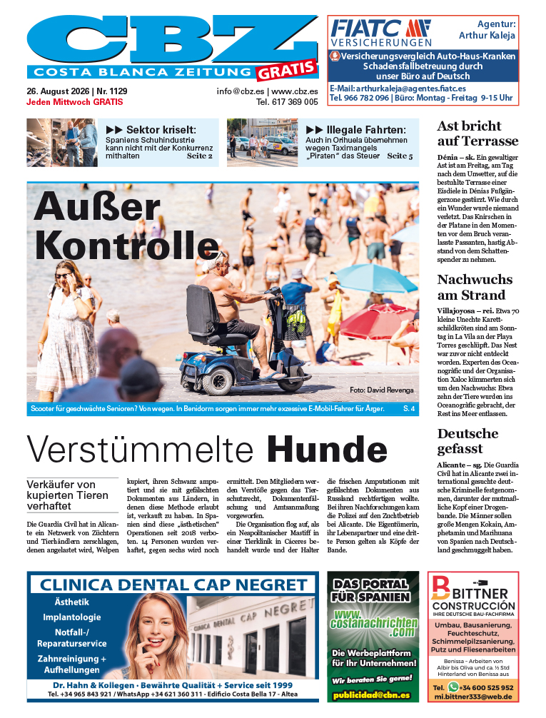 Costa Blanca Zeitung - 26. August 2026