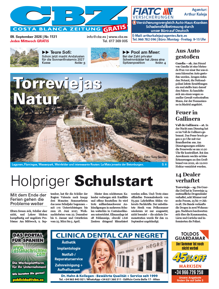 Costa Blanca Zeitung - 11. September 2026