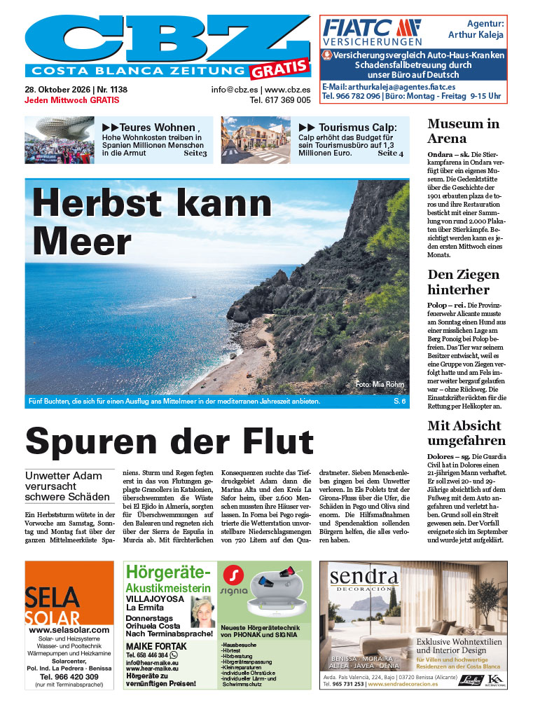 Costa Blanca Zeitung - 28. Oktober 2026
